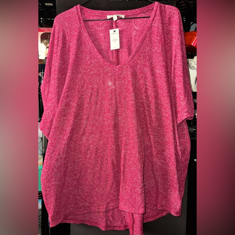 NWT New Express One Eleven Plus-Size XL Women’s Blouse, pink
